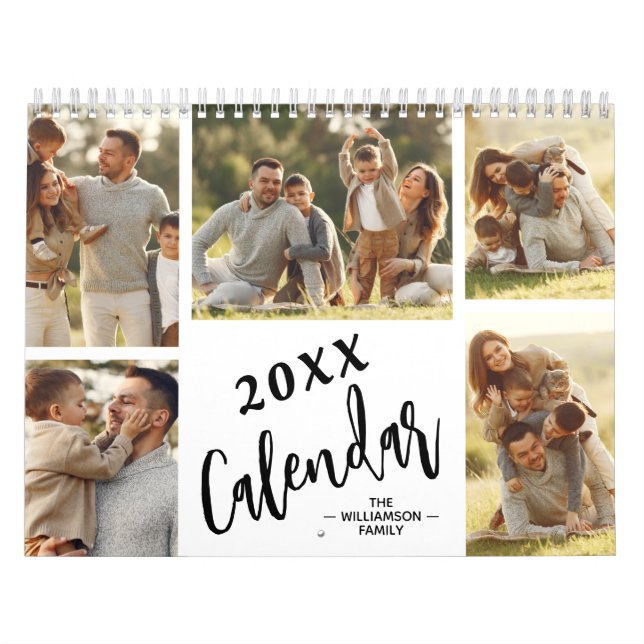 12 Månaders Familj Anpassad Foto Kalender (Omslag)