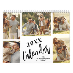 12 Månaders Familj Anpassad Foto Kalender