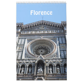 12 månaders Florens, Italien Fotokalender Kalender