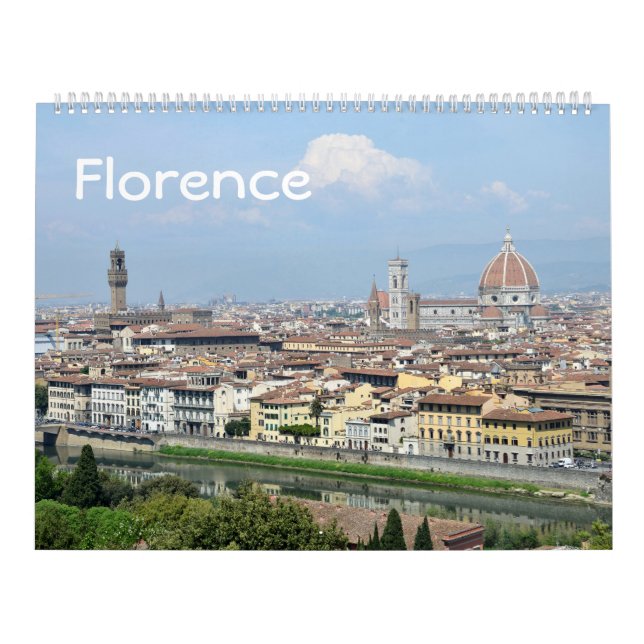12 månaders Florens, Italien Photo Calendar Kalender (Omslag)