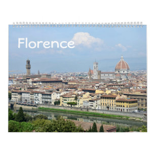12 månaders Florens, Italien Photo Calendar Kalender