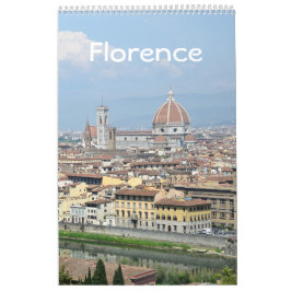 12 månaders Florens, Italien Photo Calendar Kalender