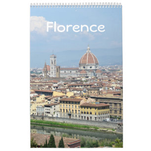 12 månaders Florens, Italien Photo Calendar Kalender