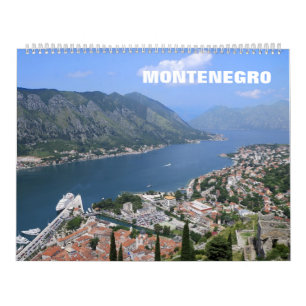 12 månaders fotokalender för Montenegro Kalender