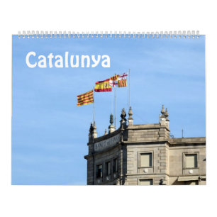 12 månaders fotokalender i Katalonien Kalender