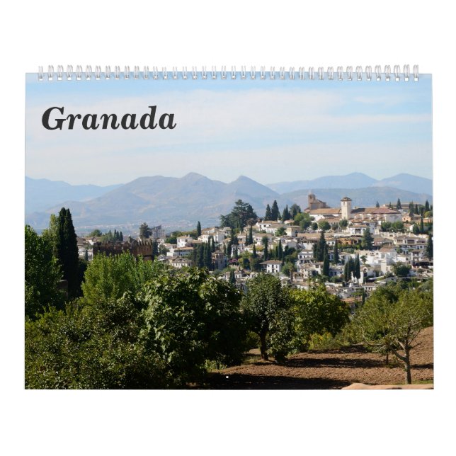 12 månaders Granada-kalender Kalender (Omslag)