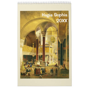 12 månaders Hagia Sophia Wall Calendar Kalender