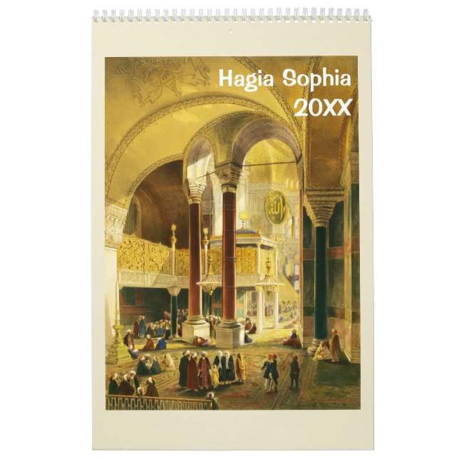 12 månaders Hagia Sophia Wall Calendar Kalender (Omslag)