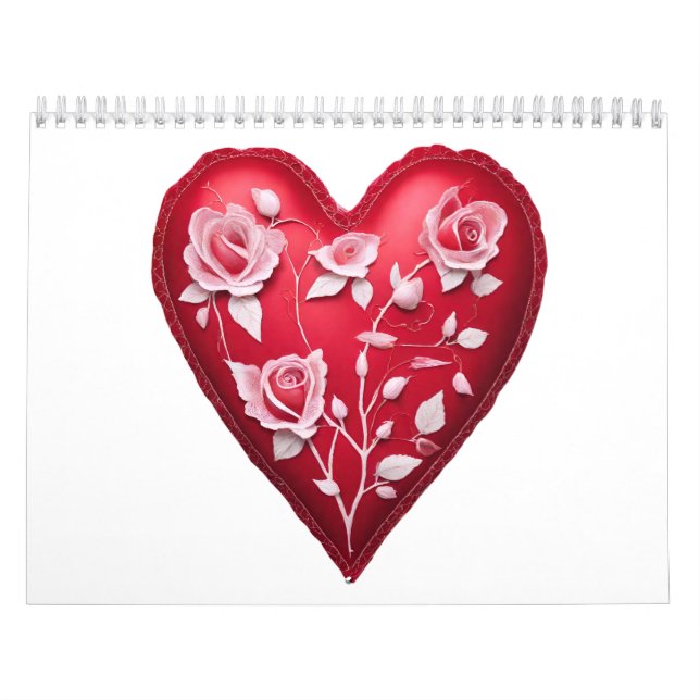 12-månaders "Hjärtans kalender" för 2027 Kalender (Omslag)
