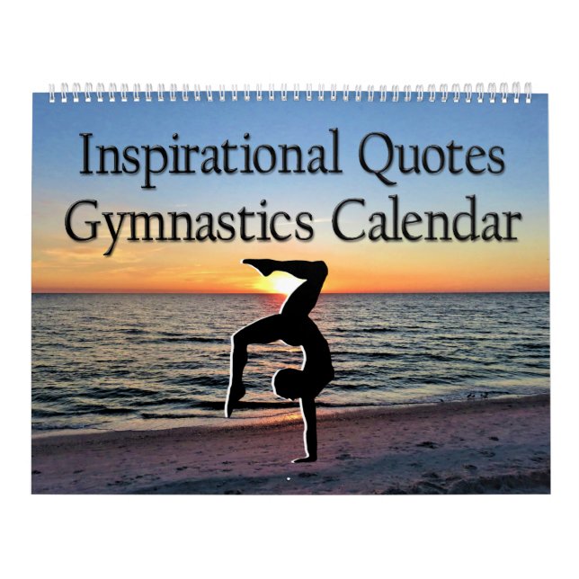 12 MÅNADERS INSPIRATIONELLA KVOTER GYMNASTIKKALEND KALENDER (Omslag)