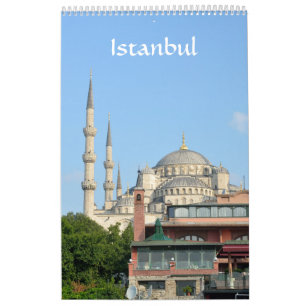 12 månaders Istanbul-fotokalender Kalender