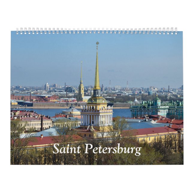 12 månaders kalender för Sankt Petersburgs vägg (Omslag)