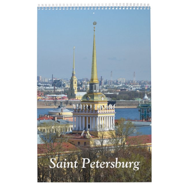 12 månaders kalender för Sankt Petersburgs vägg (Omslag)