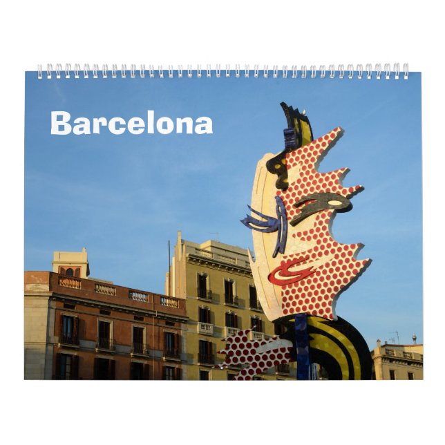 12 månaders kalender i Barcelona, Spanien (Omslag)