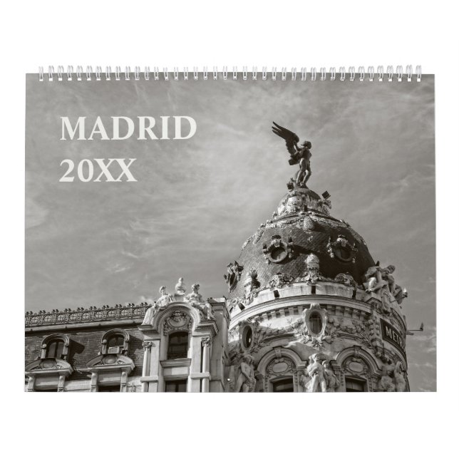 12 månaders kalender i Madrid (Omslag)