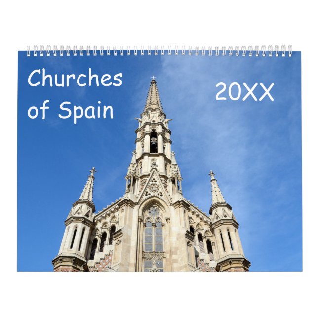 12 månaders kyrkor i Spanien Kalender (Omslag)