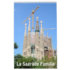 12 månaders La Sagrada Familia Photo Calendar Kalender