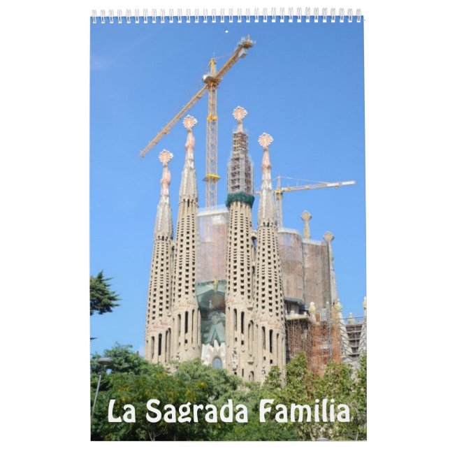12 månaders La Sagrada Familia Photo Calendar Kalender (Omslag)