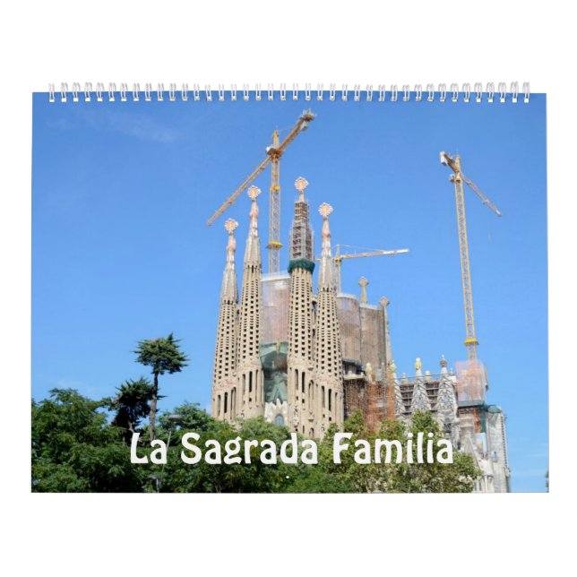 12 månaders La Sagrada Familia Photo Calendar Kalender (Omslag)