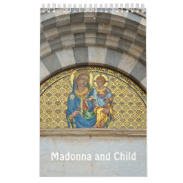 12 månaders Madonna och Child Kalender