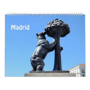 12 månaders Madrid Fotokalender Kalender