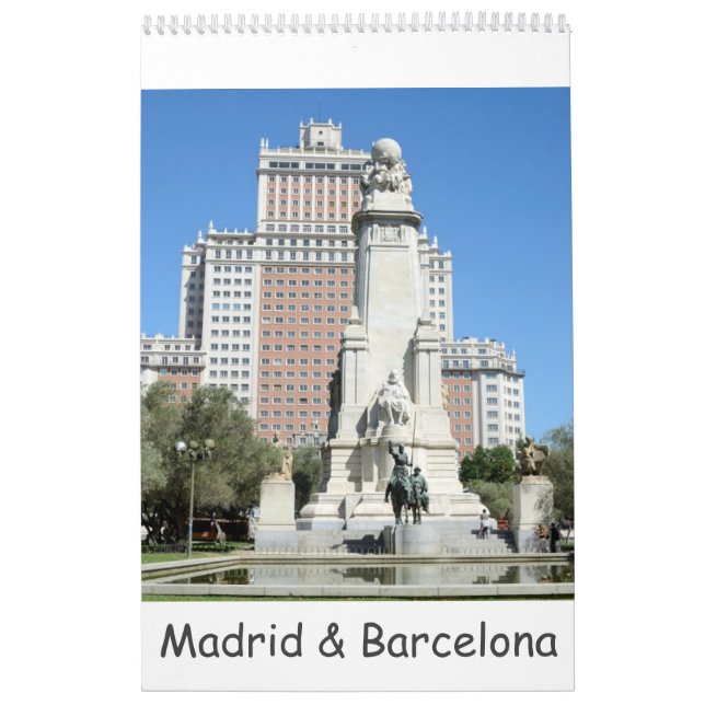 12 månaders Madrid och Barcelona Kalender (Omslag)