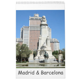 12 månaders Madrid och Barcelona Kalender