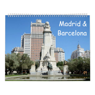 12 månaders Madrid och Barcelona Kalender
