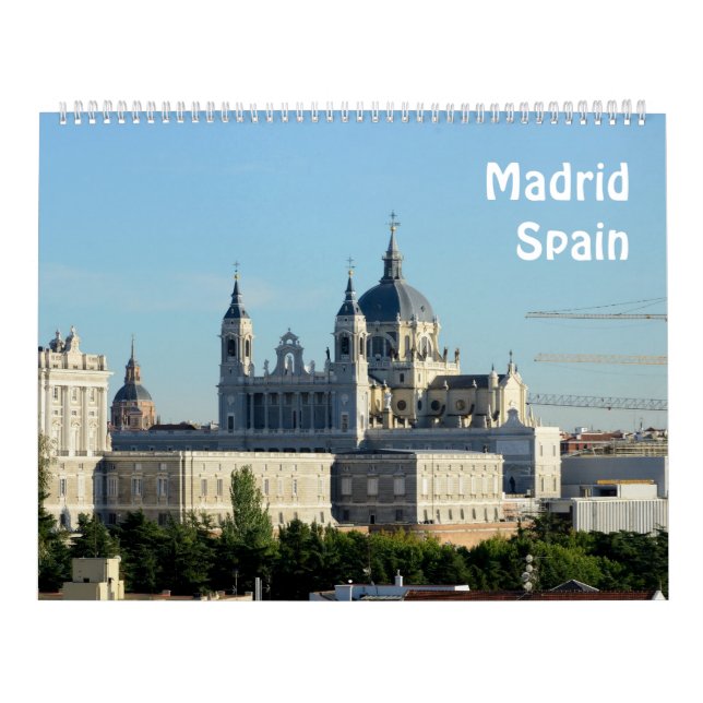 12 månaders Madrid, Spanien Fotokalender Kalender (Omslag)