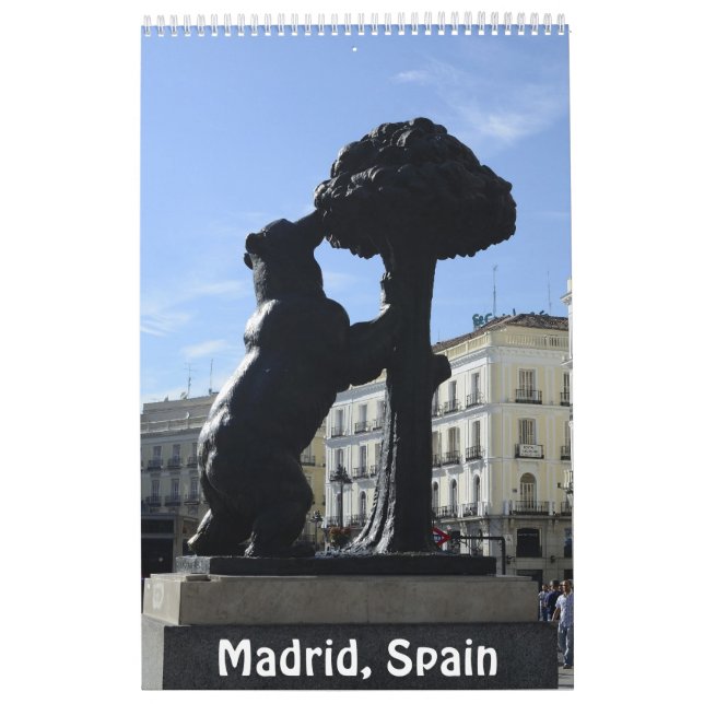 12 månaders Madrid, Spanien Fotokalender Kalender (Omslag)
