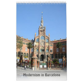 12 månaders modernism i Barcelona Kalender