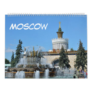12 månaders Moskva VDNKh Kalender