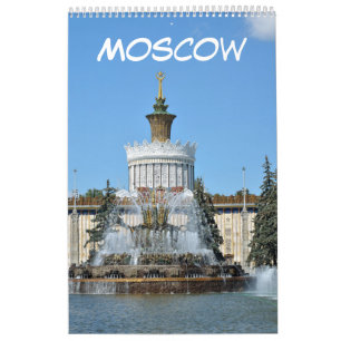 12 månaders Moskva VDNKh Kalender
