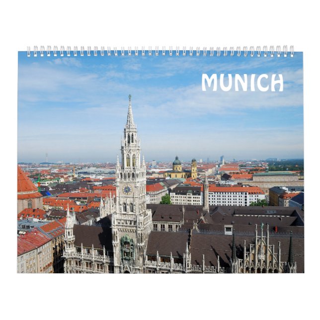 12 månaders Münchens väggkalender Kalender (Omslag)