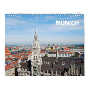 12 månaders Münchens väggkalender Kalender