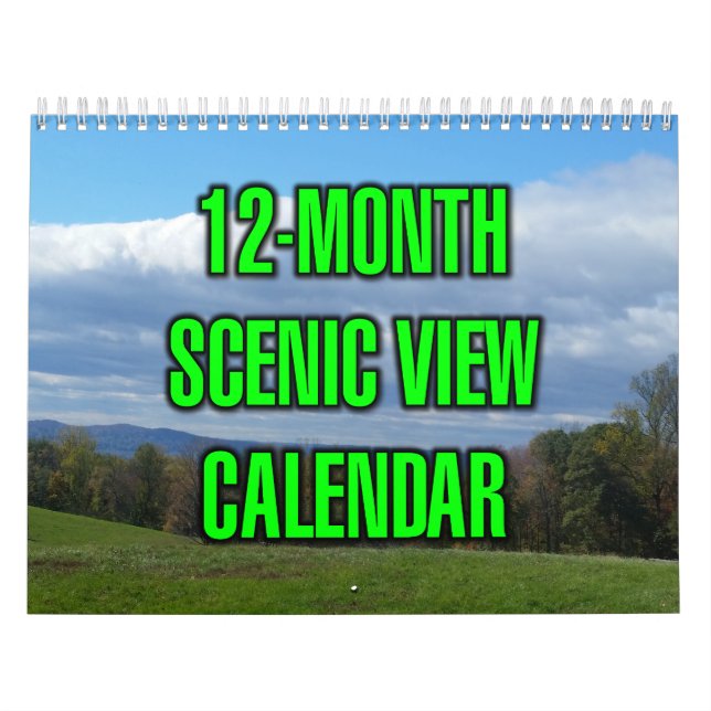 12 månaders panoramautsikt kalender (Omslag)