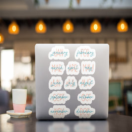 12 månaders programmärke klistermärken