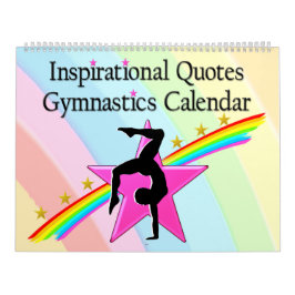 12 MÅNADERS RAINBÅGER GYMNAST-KALENDERN KALENDER