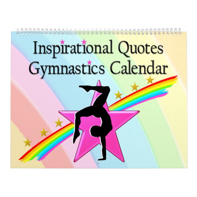 12 MÅNADERS RAINBÅGER GYMNAST-KALENDERN KALENDER (Omslag)