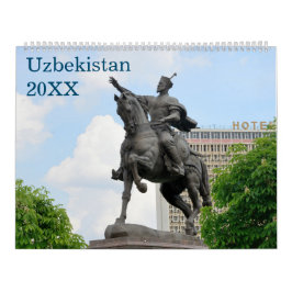 12 månaders resa i Uzbekistan Kalender