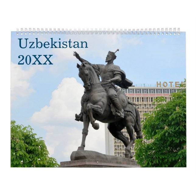 12 månaders resa i Uzbekistan Kalender (Omslag)