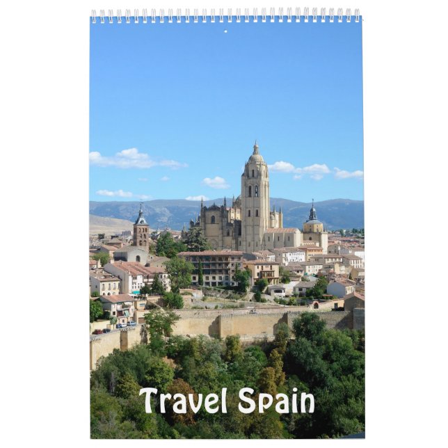 12 månaders resa Spanien Fotokalender Kalender (Omslag)