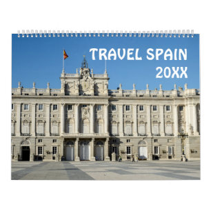 12 månaders resa Spanien-kalender Kalender