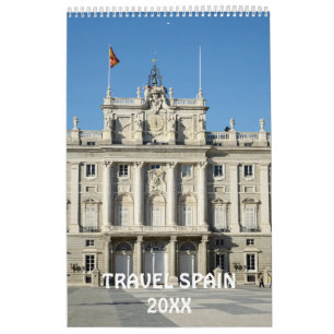 12 månaders resa Spanien-kalender Kalender