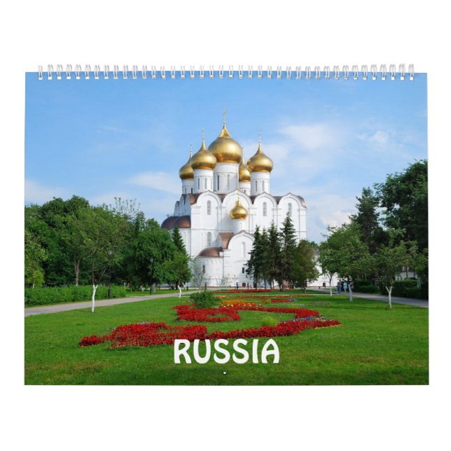 12 månaders rysk fotokalender kalender (Omslag)