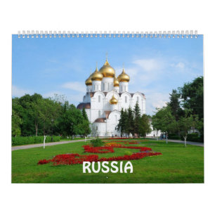 12 månaders rysk fotokalender kalender