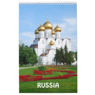 12 månaders rysk fotokalender kalender