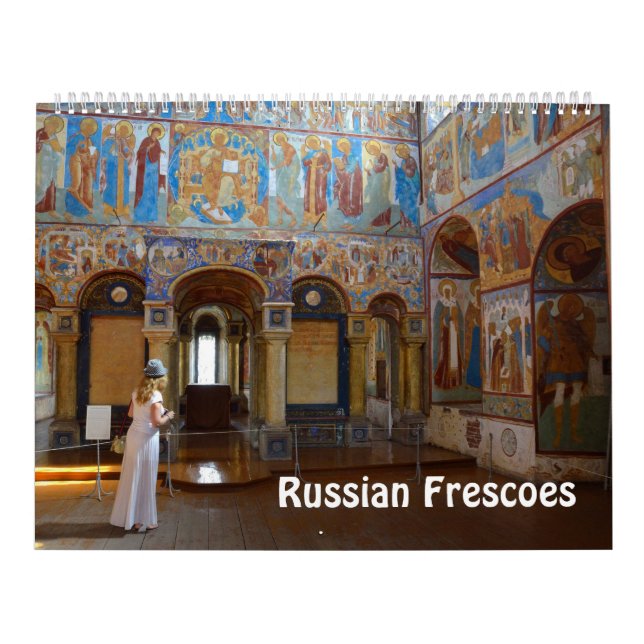 12 månaders rysk frescoes Photo Calendar Kalender (Omslag)