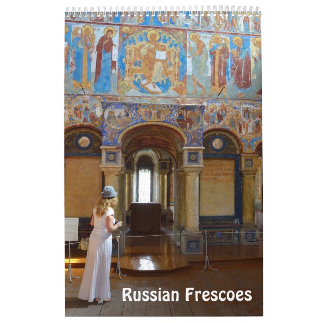 12 månaders rysk frescoes Photo Calendar Kalender (Omslag)