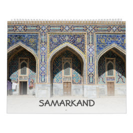 12 månaders Samarkand, Uzbekistan Kalender